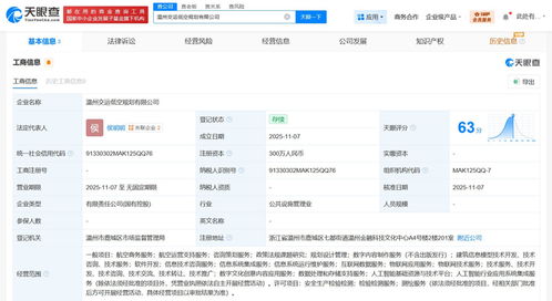 溫州市交通運輸集團牽頭成立低空規劃公司，注冊資本300萬推動咨詢策劃服務